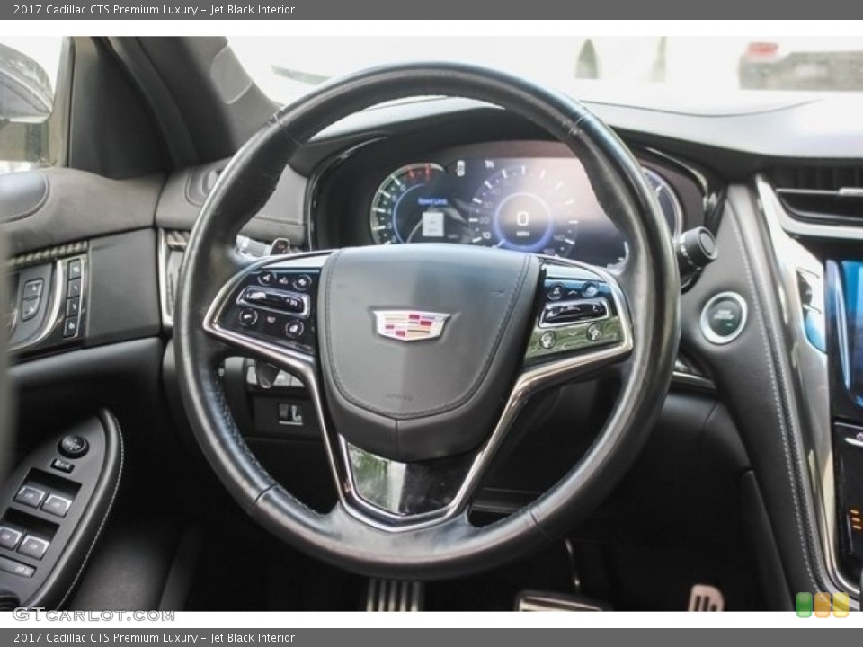 Jet Black Interior Steering Wheel for the 2017 Cadillac CTS Premium Luxury #126326133