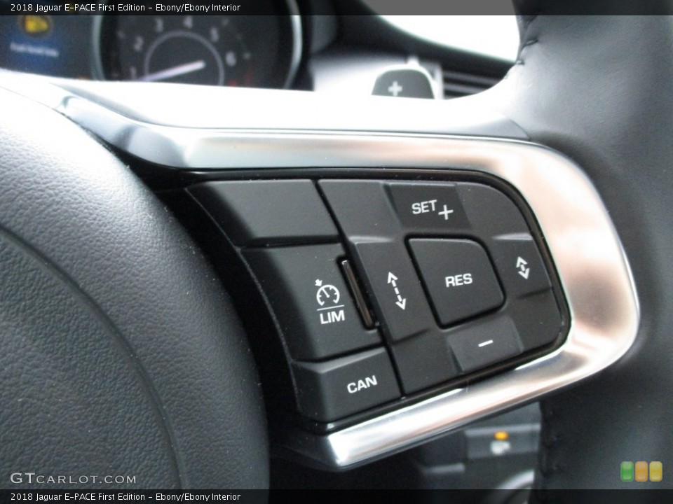 Ebony/Ebony Interior Controls for the 2018 Jaguar E-PACE First Edition #126330689