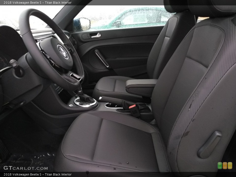Titan Black Interior Front Seat for the 2018 Volkswagen Beetle S #126332309