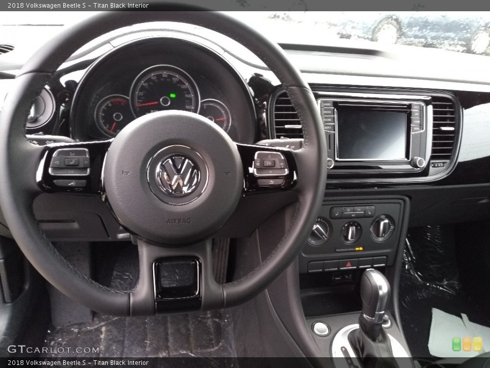 Titan Black Interior Dashboard for the 2018 Volkswagen Beetle S #126332345