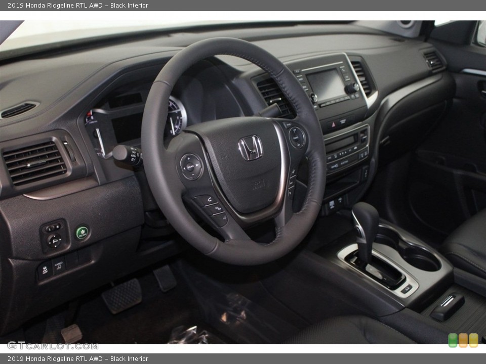 Black Interior Steering Wheel for the 2019 Honda Ridgeline RTL AWD #126338084