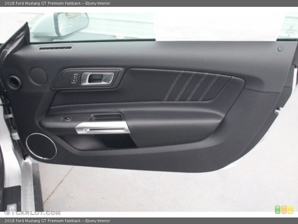 Ebony Interior Door Panel for the 2018 Ford Mustang GT Premium Fastback #126338903