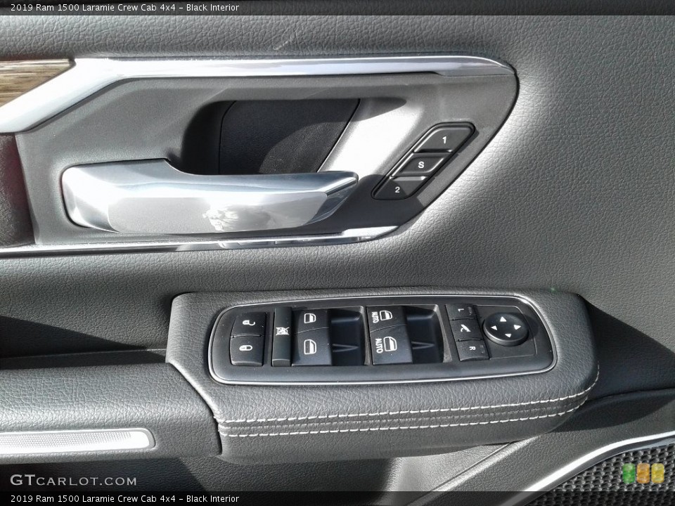 Black Interior Controls for the 2019 Ram 1500 Laramie Crew Cab 4x4 #126348782