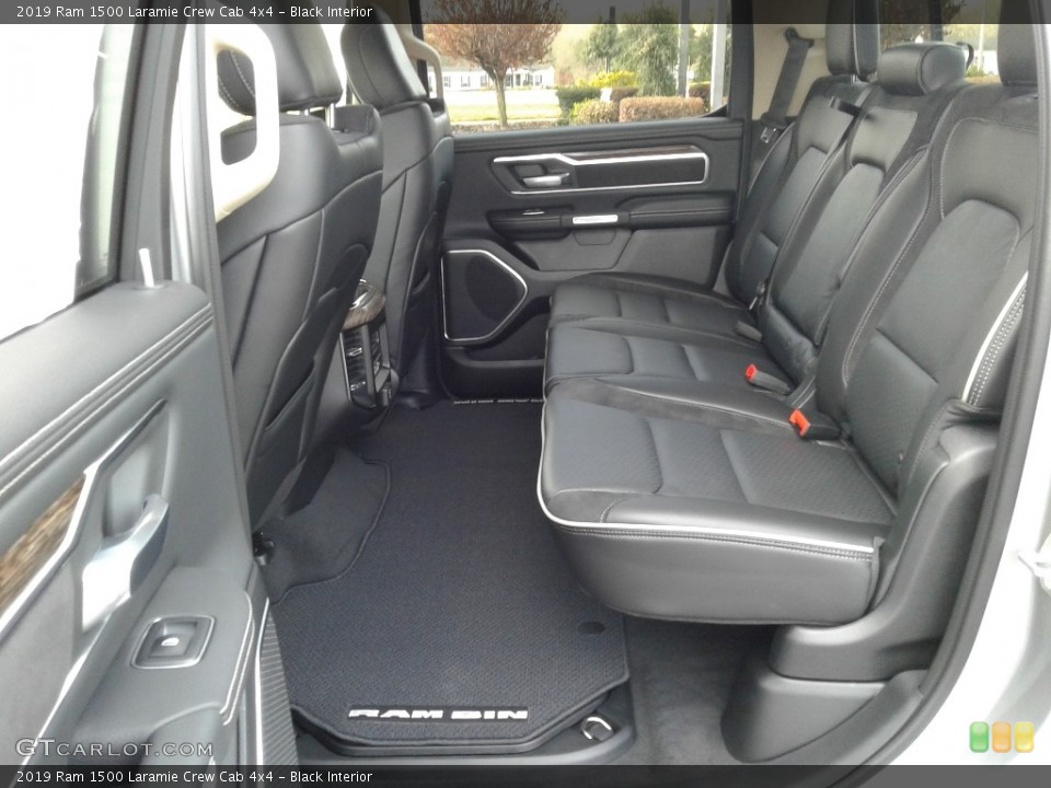 Black Interior Rear Seat for the 2019 Ram 1500 Laramie Crew Cab 4x4 #126348839