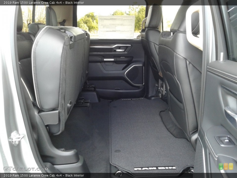 Black Interior Rear Seat for the 2019 Ram 1500 Laramie Crew Cab 4x4 #126348899