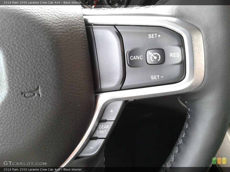 Black Interior Controls for the 2019 Ram 1500 Laramie Crew Cab 4x4 #126348995