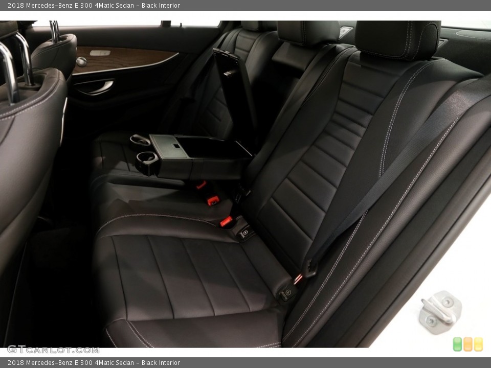 Black Interior Rear Seat for the 2018 Mercedes-Benz E 300 4Matic Sedan #126372543