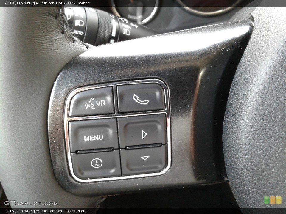 Black Interior Controls for the 2018 Jeep Wrangler Rubicon 4x4 #126373233