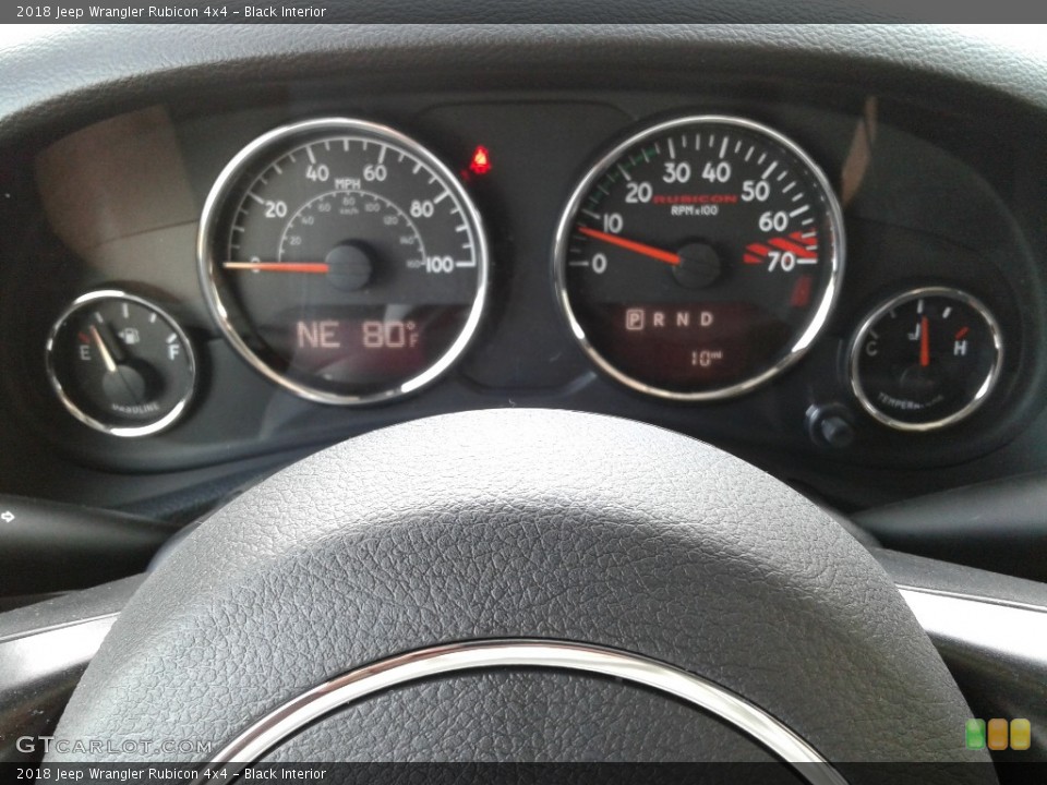 Black Interior Gauges for the 2018 Jeep Wrangler Rubicon 4x4 #126373281
