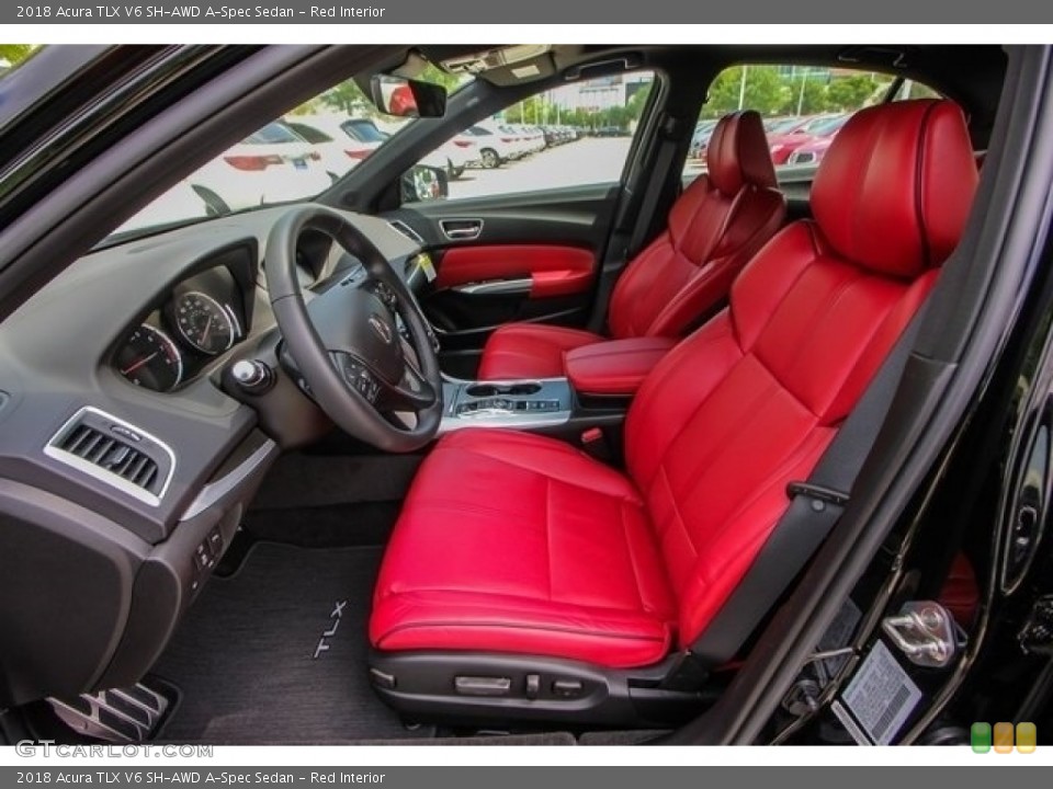 Red Interior Front Seat for the 2018 Acura TLX V6 SH-AWD A-Spec Sedan #126395529