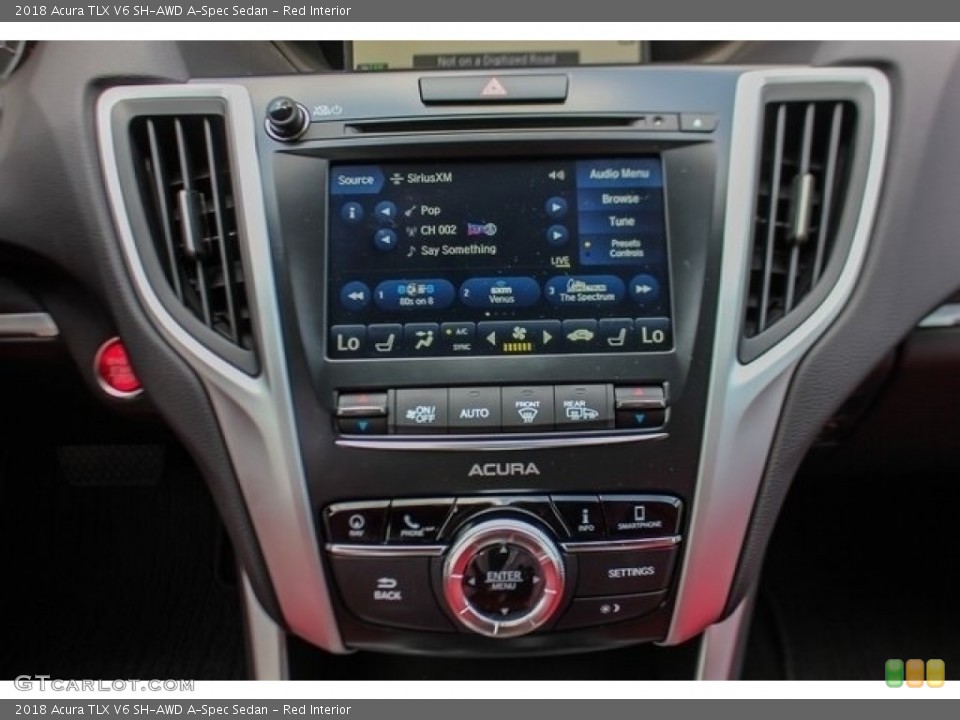 Red Interior Controls for the 2018 Acura TLX V6 SH-AWD A-Spec Sedan #126395775