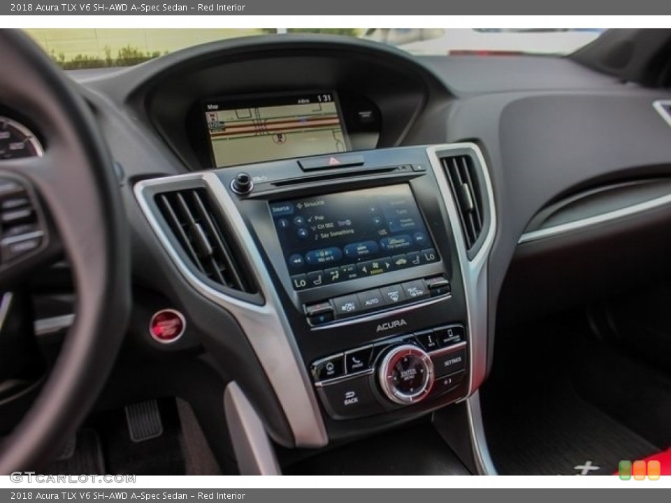 Red Interior Controls for the 2018 Acura TLX V6 SH-AWD A-Spec Sedan #126395826