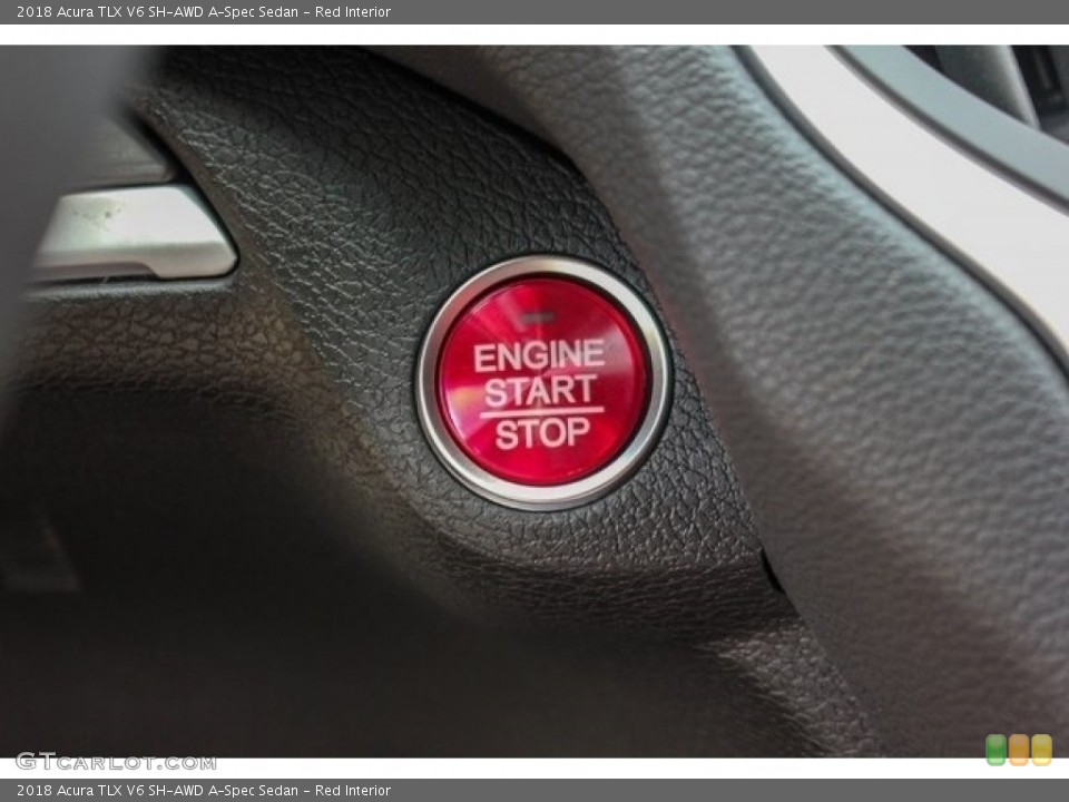 Red Interior Controls for the 2018 Acura TLX V6 SH-AWD A-Spec Sedan #126395841