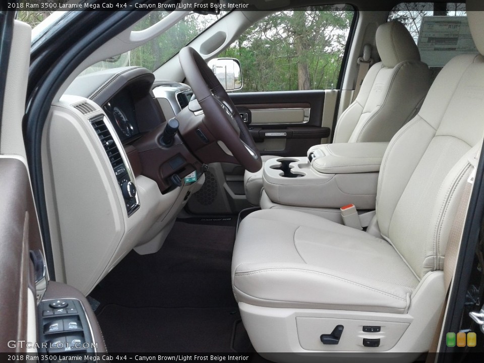 Canyon Brown/Light Frost Beige Interior Photo for the 2018 Ram 3500 Laramie Mega Cab 4x4 #126402963