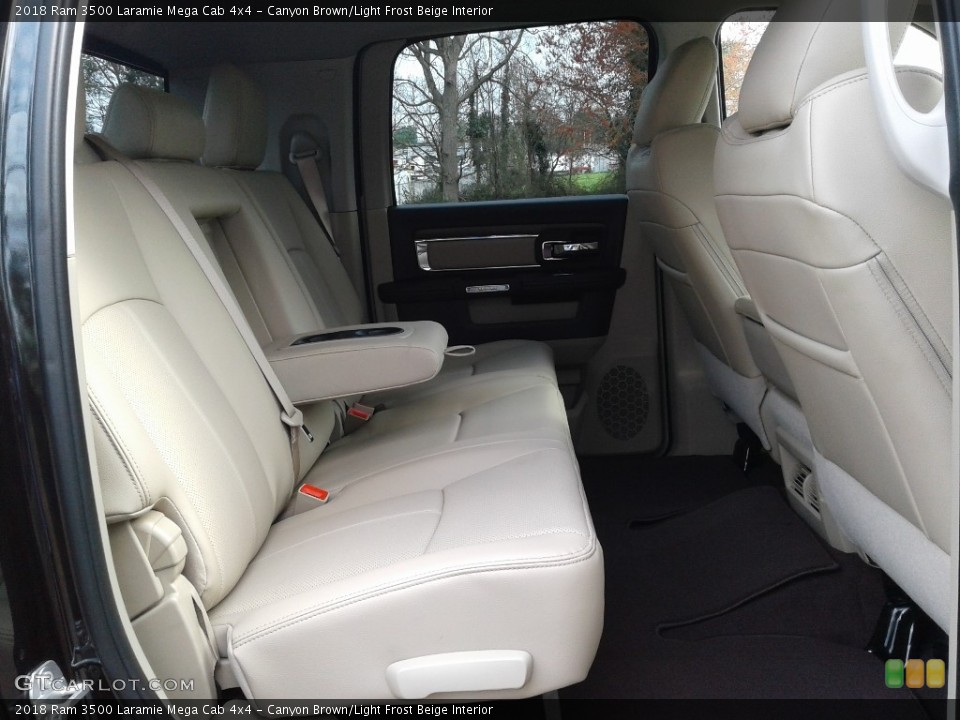 Canyon Brown/Light Frost Beige Interior Rear Seat for the 2018 Ram 3500 Laramie Mega Cab 4x4 #126403089