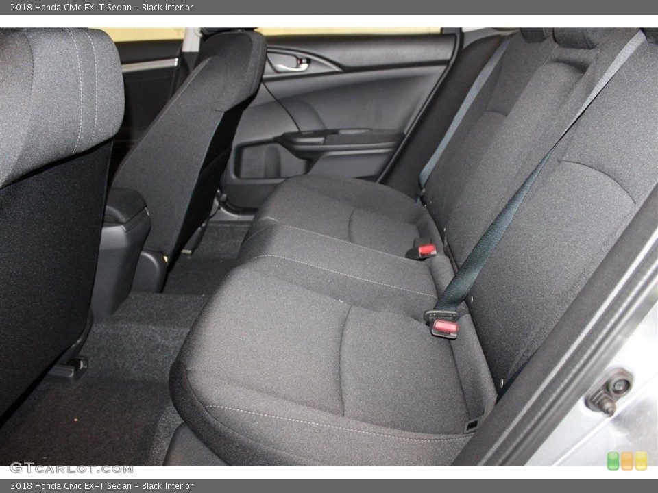 Black Interior Rear Seat for the 2018 Honda Civic EX-T Sedan #126403641