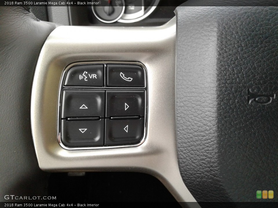 Black Interior Controls for the 2018 Ram 3500 Laramie Mega Cab 4x4 #126404106