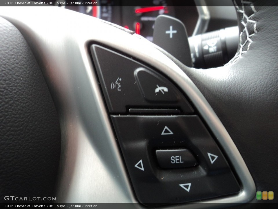 Jet Black Interior Steering Wheel for the 2016 Chevrolet Corvette Z06 Coupe #126412737