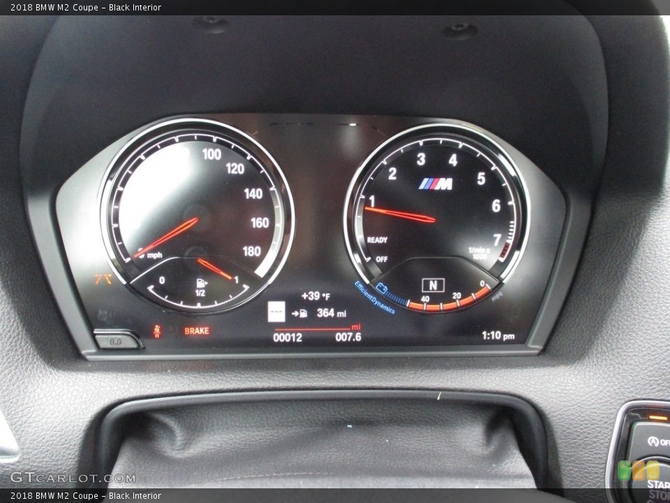 Black Interior Gauges for the 2018 BMW M2 Coupe #126414868