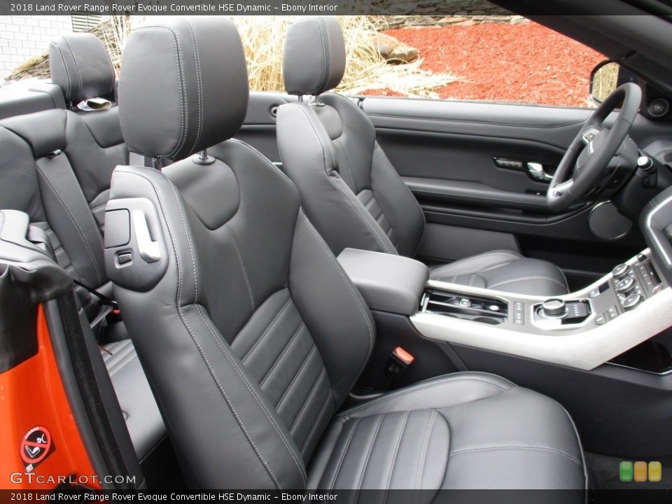 Ebony Interior Photo for the 2018 Land Rover Range Rover Evoque Convertible HSE Dynamic #126414952