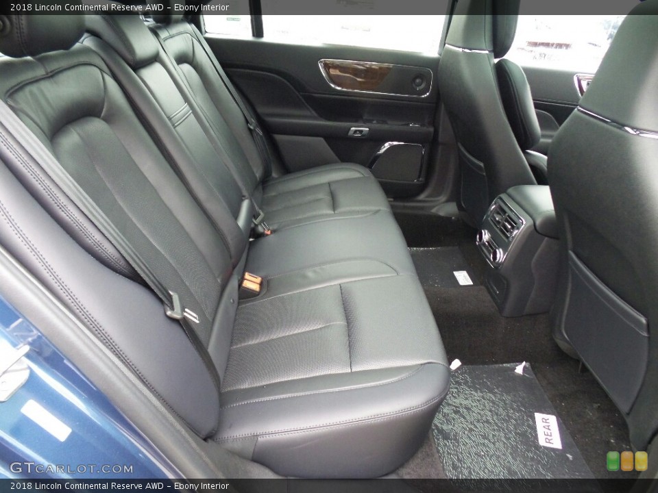 Ebony Interior Rear Seat for the 2018 Lincoln Continental Reserve AWD #126420724