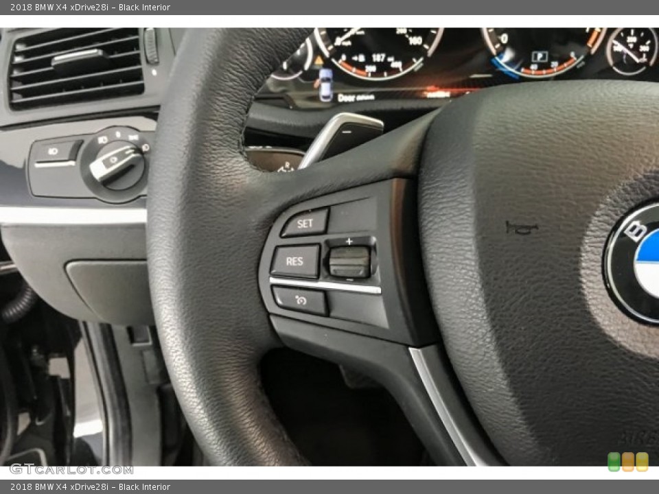 Black Interior Controls for the 2018 BMW X4 xDrive28i #126421627