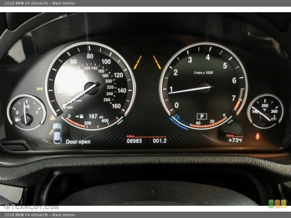 Black Interior Gauges for the 2018 BMW X4 xDrive28i #126421654