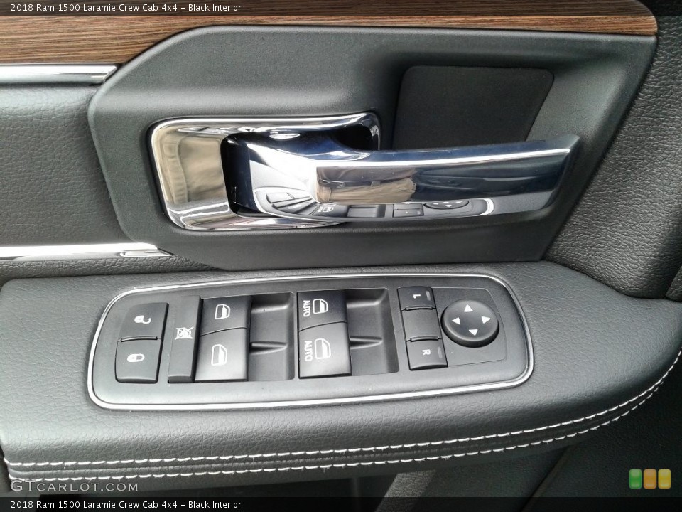 Black Interior Controls for the 2018 Ram 1500 Laramie Crew Cab 4x4 #126428272