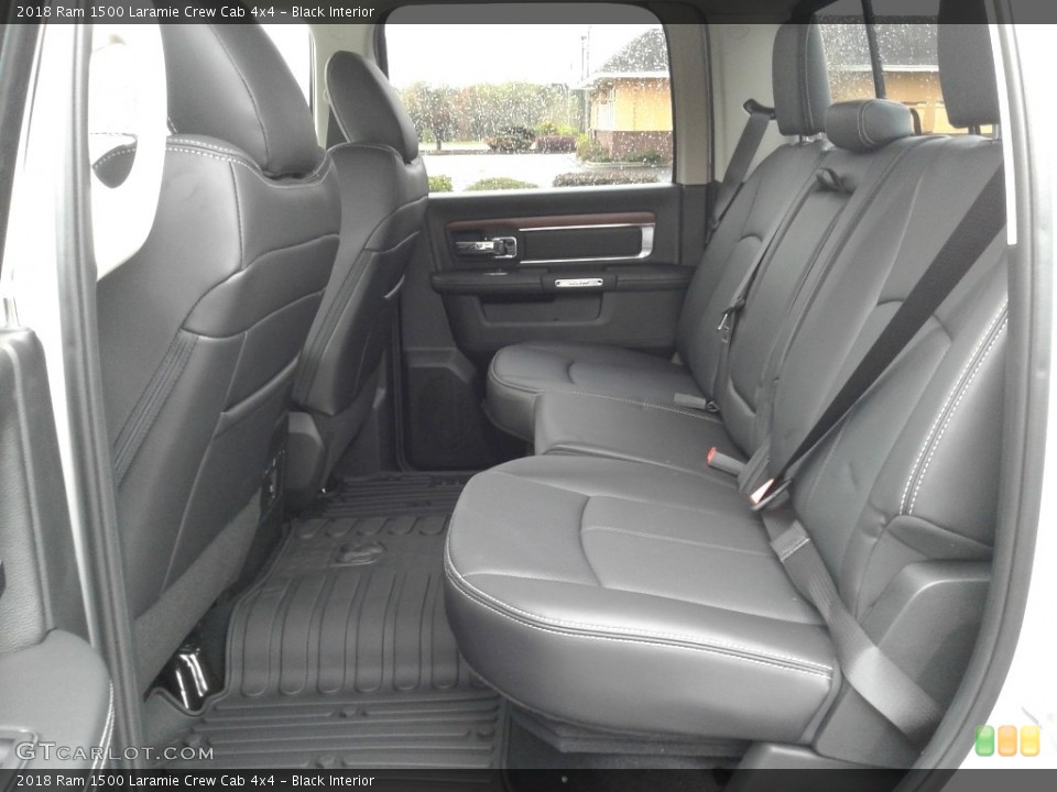 Black Interior Rear Seat for the 2018 Ram 1500 Laramie Crew Cab 4x4 #126428311