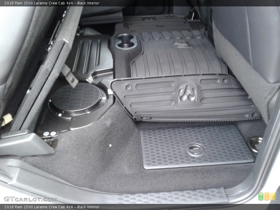 Black Interior Rear Seat for the 2018 Ram 1500 Laramie Crew Cab 4x4 #126428389