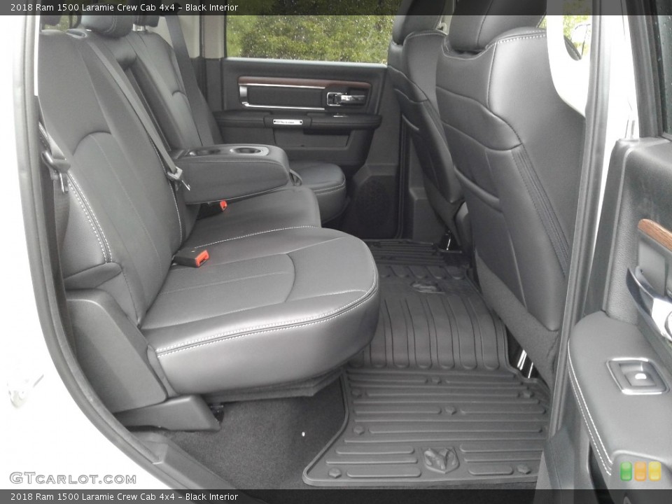 Black Interior Rear Seat for the 2018 Ram 1500 Laramie Crew Cab 4x4 #126428422