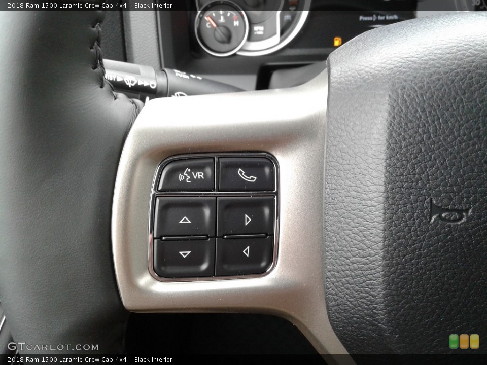 Black Interior Controls for the 2018 Ram 1500 Laramie Crew Cab 4x4 #126428497