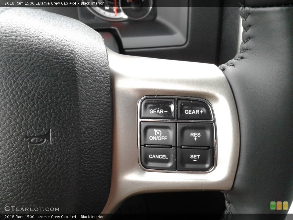 Black Interior Controls for the 2018 Ram 1500 Laramie Crew Cab 4x4 #126428518