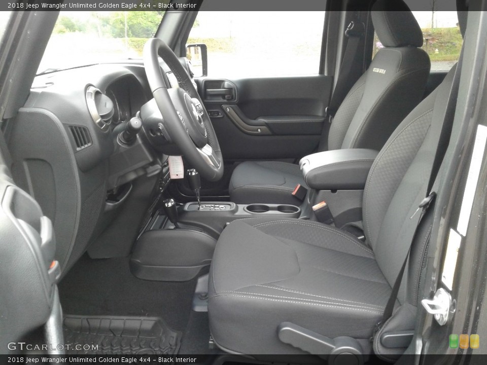 Black Interior Photo for the 2018 Jeep Wrangler Unlimited Golden Eagle 4x4 #126429259