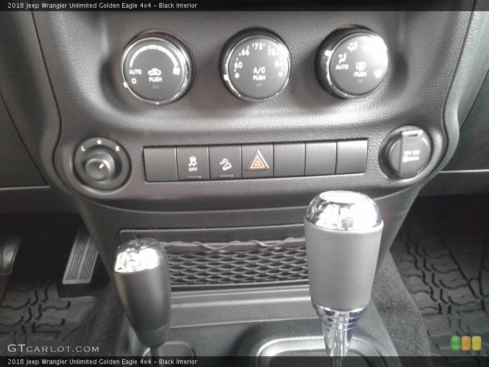 Black Interior Controls for the 2018 Jeep Wrangler Unlimited Golden Eagle 4x4 #126429658