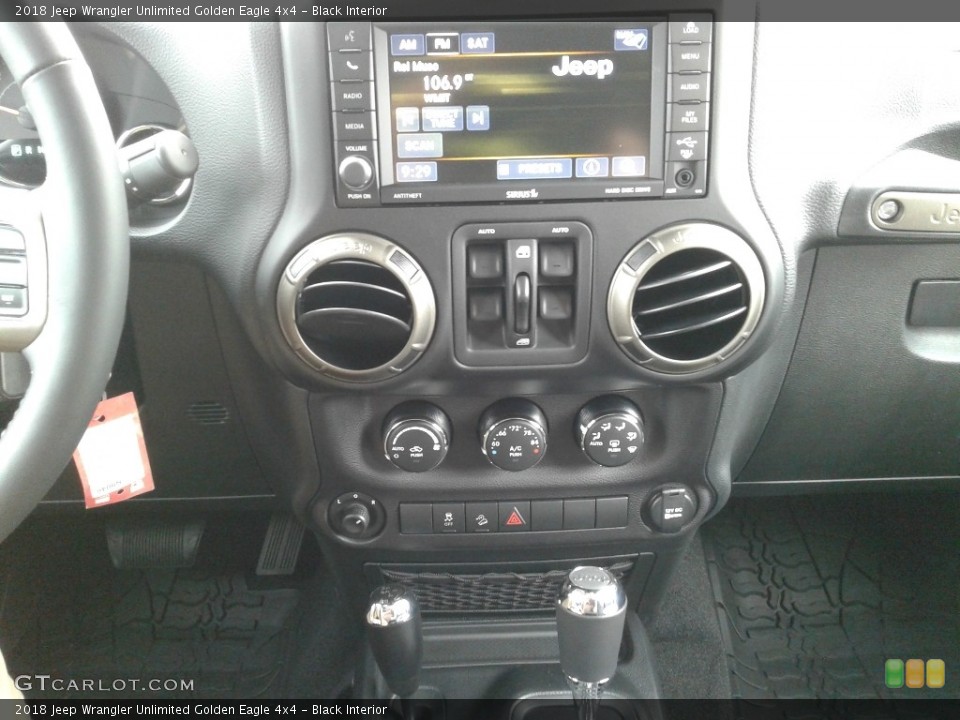 Black Interior Controls for the 2018 Jeep Wrangler Unlimited Golden Eagle 4x4 #126429715