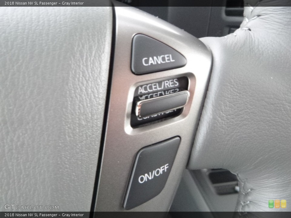 Gray Interior Controls for the 2018 Nissan NV SL Passenger #126430498