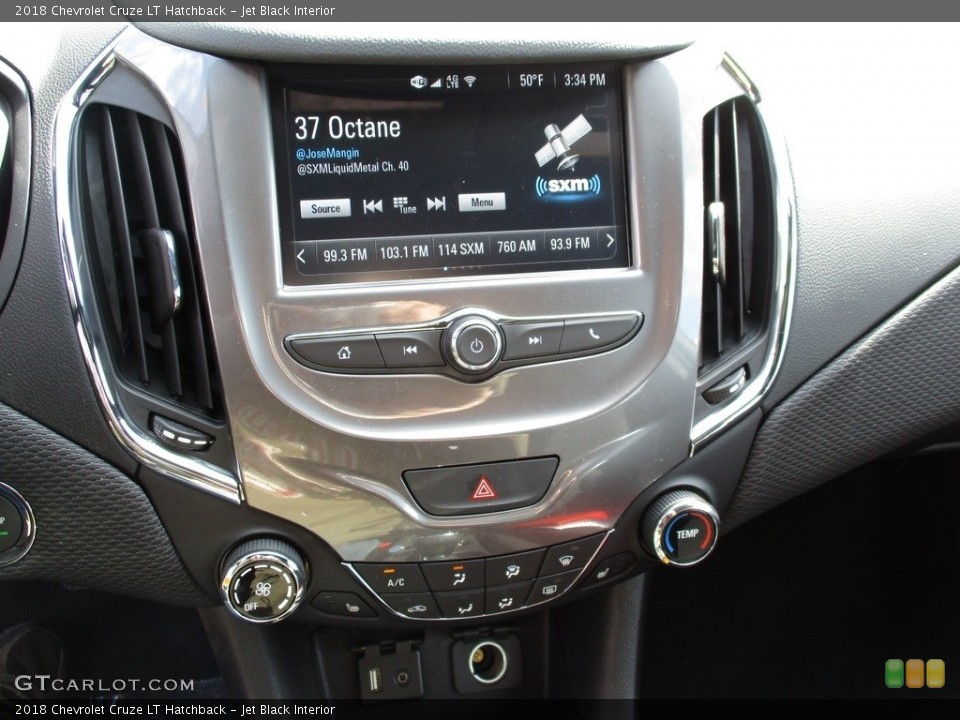 Jet Black Interior Controls for the 2018 Chevrolet Cruze LT Hatchback #126445783