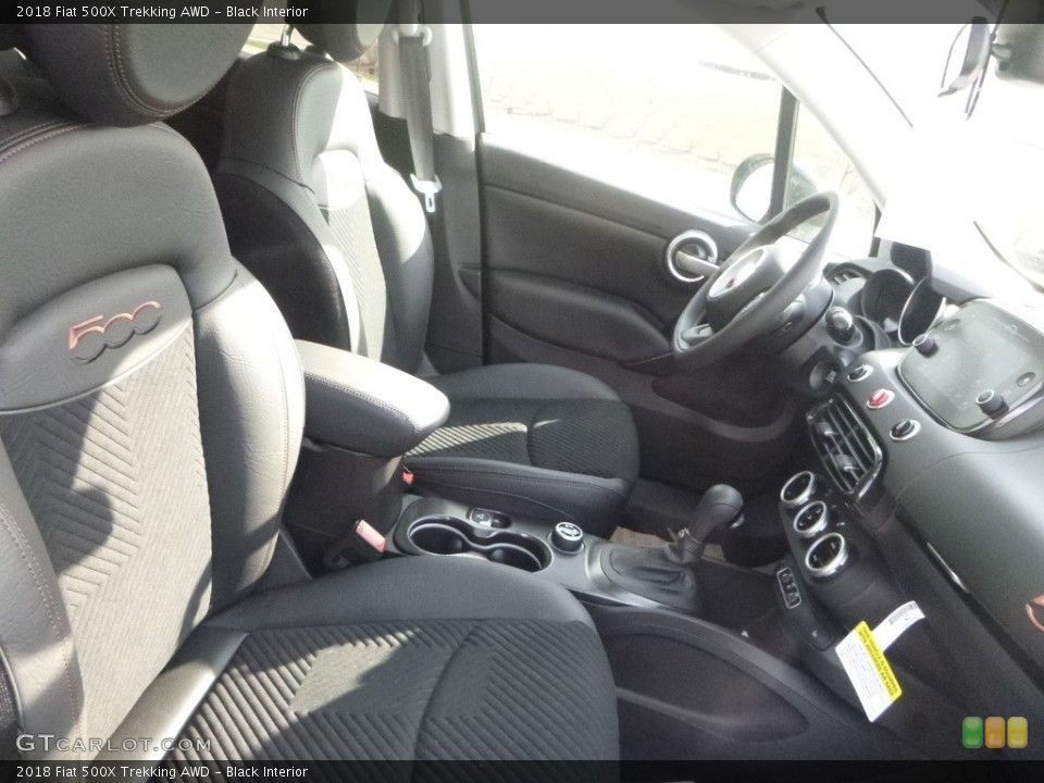 Black Interior Front Seat for the 2018 Fiat 500X Trekking AWD #126452821