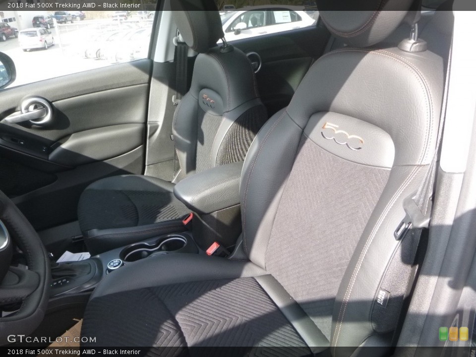 Black Interior Front Seat for the 2018 Fiat 500X Trekking AWD #126452947