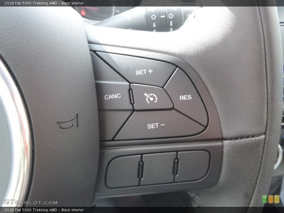Black Interior Controls for the 2018 Fiat 500X Trekking AWD #126453043