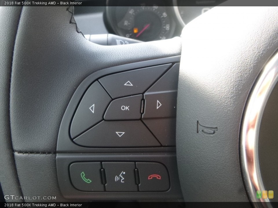 Black Interior Controls for the 2018 Fiat 500X Trekking AWD #126453070