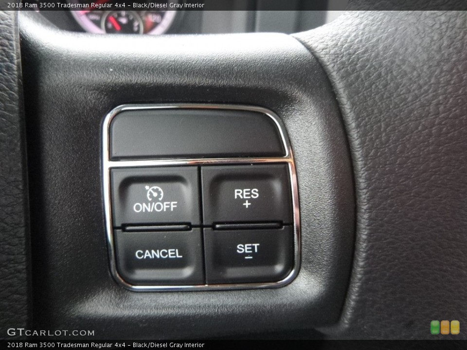 Black/Diesel Gray Interior Controls for the 2018 Ram 3500 Tradesman Regular 4x4 #126460546