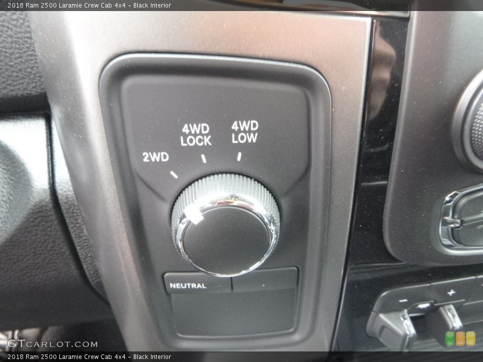 Black Interior Controls for the 2018 Ram 2500 Laramie Crew Cab 4x4 #126460876