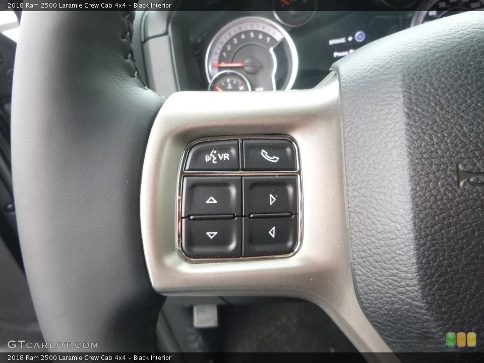 Black Interior Controls for the 2018 Ram 2500 Laramie Crew Cab 4x4 #126460909