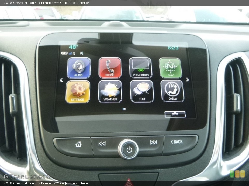 Jet Black Interior Controls for the 2018 Chevrolet Equinox Premier AWD #126464684