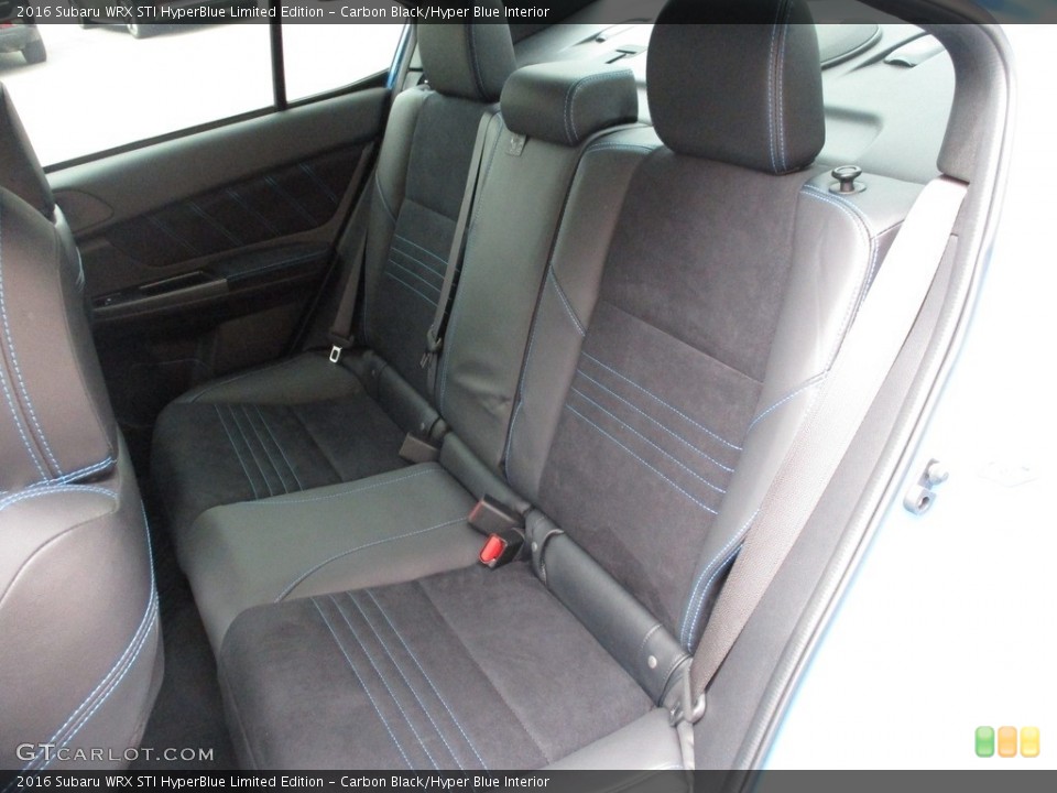 Carbon Black/Hyper Blue Interior Rear Seat for the 2016 Subaru WRX STI HyperBlue Limited Edition #126466121