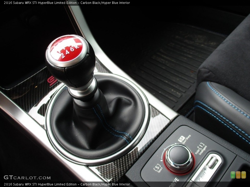 Carbon Black/Hyper Blue Interior Transmission for the 2016 Subaru WRX STI HyperBlue Limited Edition #126466202