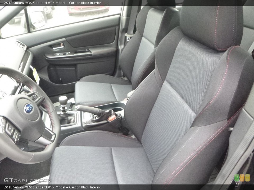 Carbon Black Interior Front Seat for the 2018 Subaru WRX  #126472724