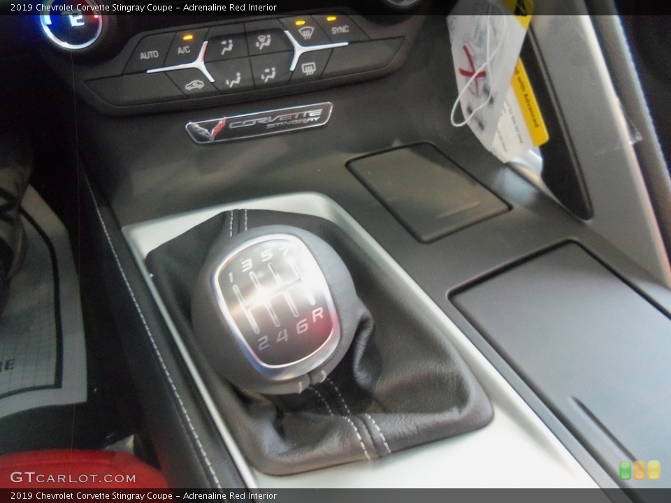Adrenaline Red Interior Transmission for the 2019 Chevrolet Corvette Stingray Coupe #126489998